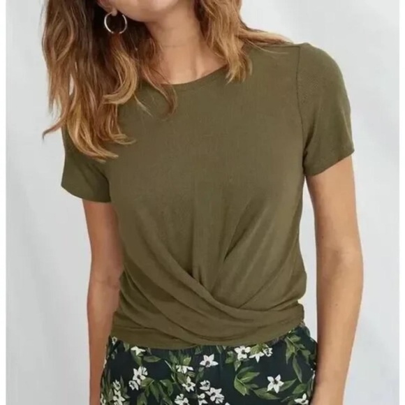 Marine Layer Lexi Rib Twist Tee - Picture 1 of 9